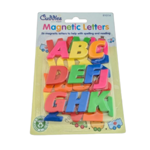 magnetic colourful letters (26 pack)
