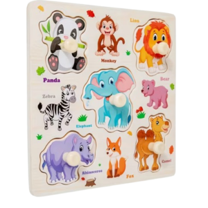 Wooden Matching Puzzle Board