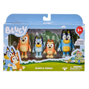 Bluey Four Figure Pack