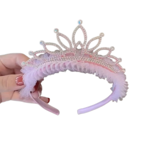 Princess Tiara Crown Headband (Pink)