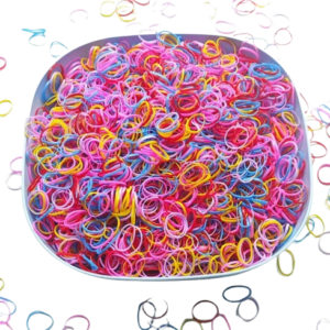 Multicoloured Elastic Hair Ties (100 Pack)